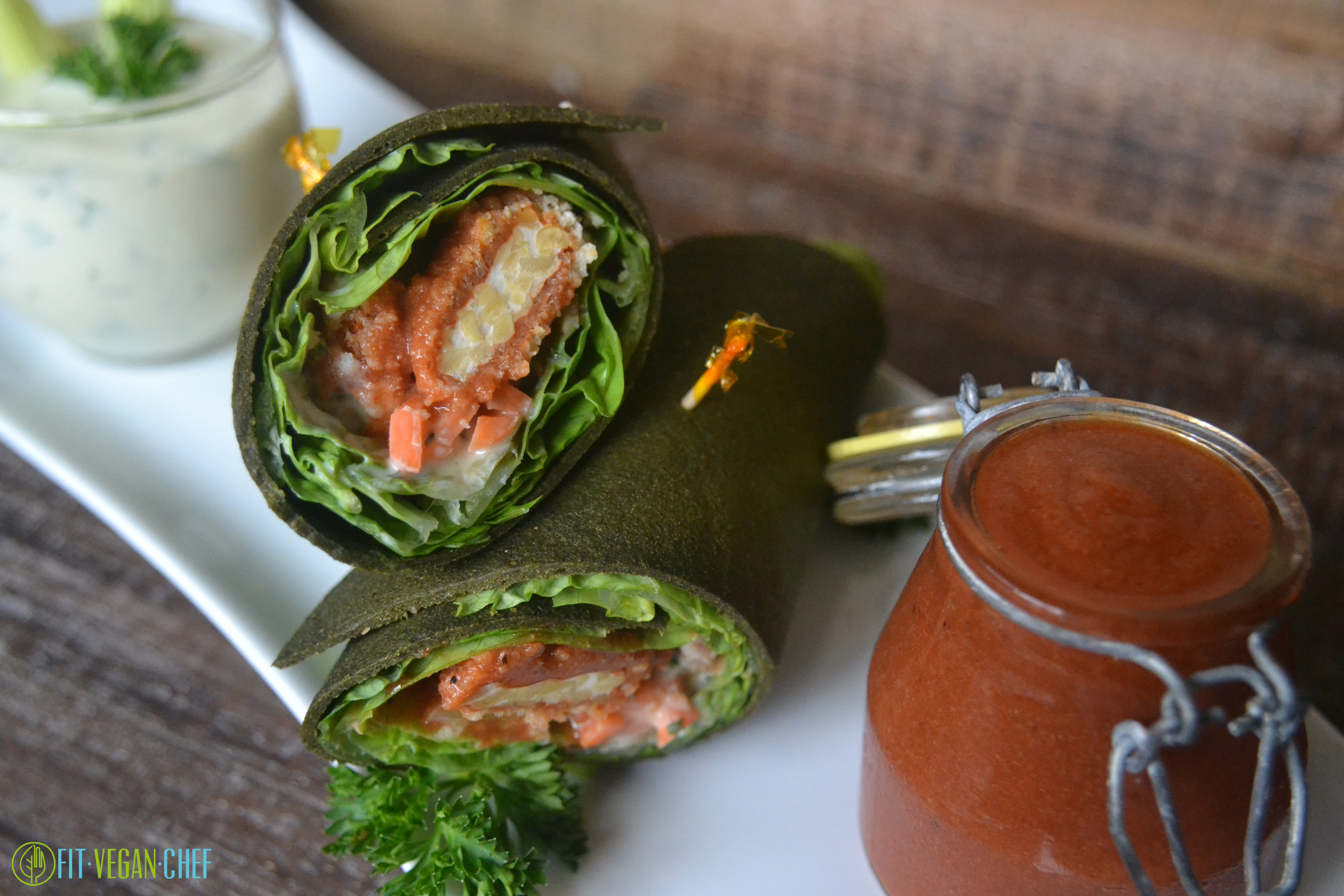 Healthy Raw Vegan Spinach Wraps